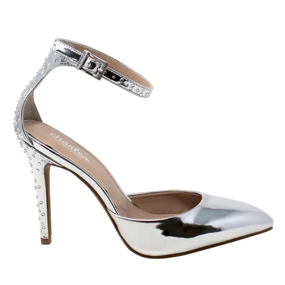 CHARLES BY CHARLES DAVID Poison Ankle Strap Pumps Size 7.5 - Picture 3 of 11